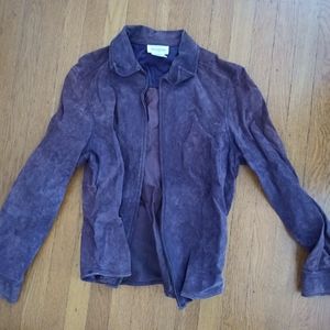 Jones New York purple suede jacket